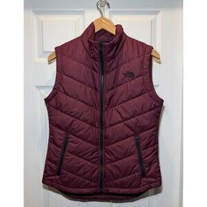 The North Face Tamburello 2 Vest Womens Small Plum Quilted Insulated Full Zip